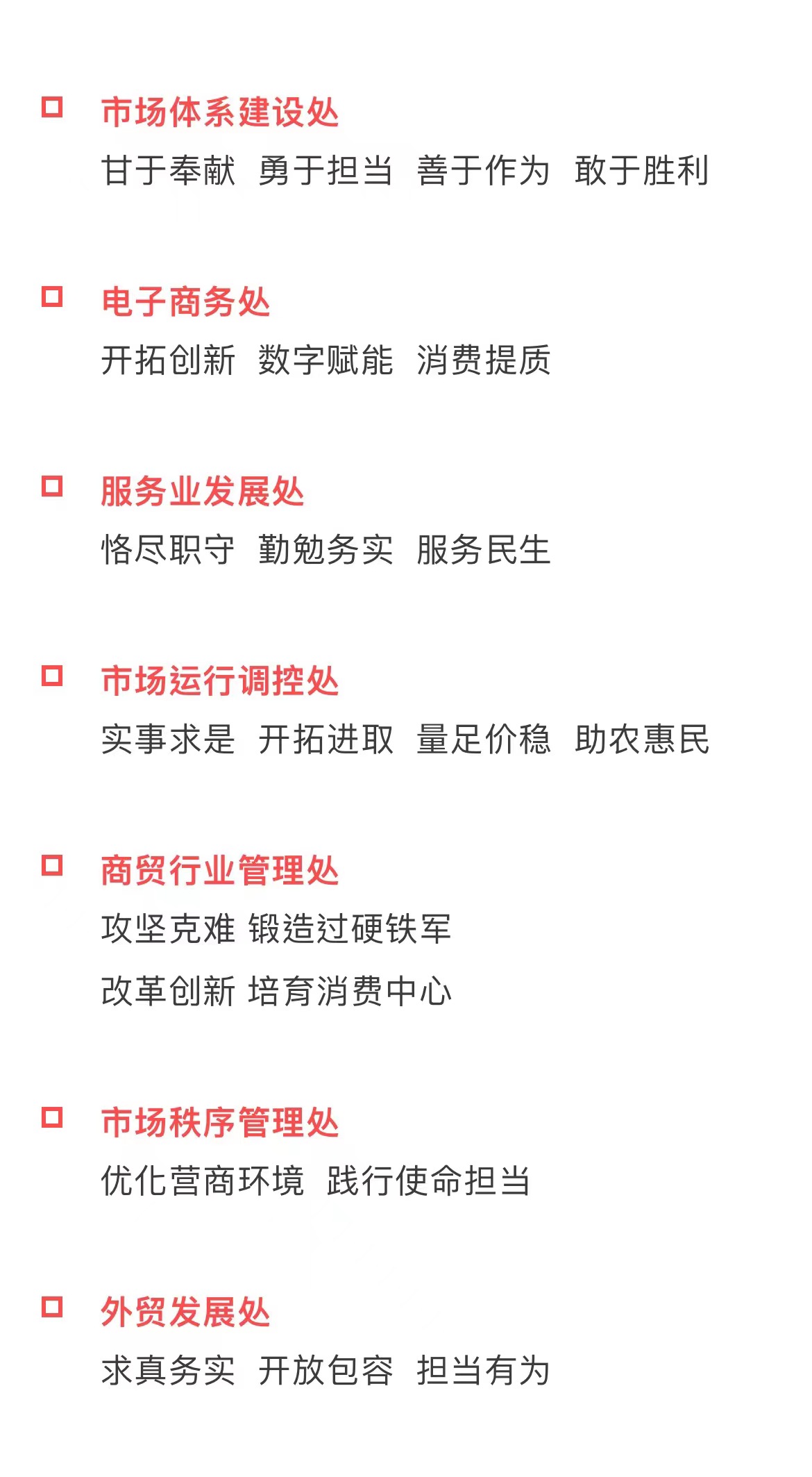 市商务委组织提炼展示机关各处办(单位)核心价值理念浓厚模范机关创建氛围_商务动态_上海市商务委员会